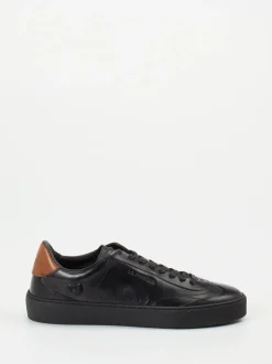 La Martina – Sneaker aus Kalbleder Schwarz