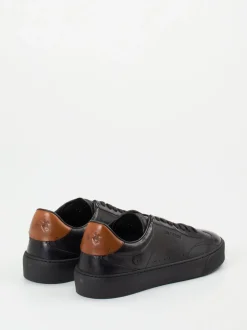 La Martina – Sneaker aus Kalbleder Schwarz