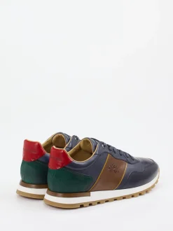 La Martina – Sneaker aus Kalbleder Dunkelblau