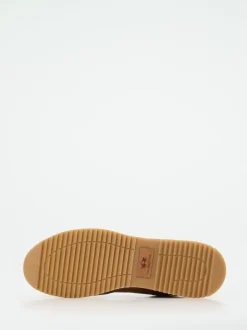 La Martina – Sneaker aus Kalbleder cognacfarben