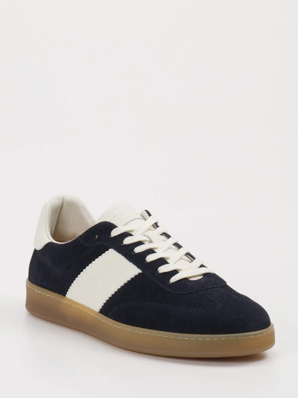 La Martina – Sneaker aus Veloursleder Dunkelblau