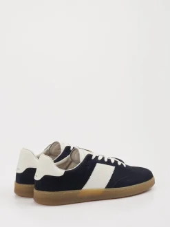 La Martina – Sneaker aus Veloursleder Dunkelblau