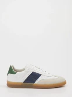 La Martina – Sneaker aus Veloursleder und Leder Weiß