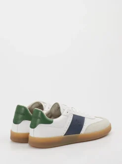 La Martina – Sneaker aus Veloursleder und Leder Weiß