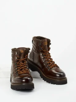 La Martina – Wanderboots aus Kalbleder Dunkelbraun