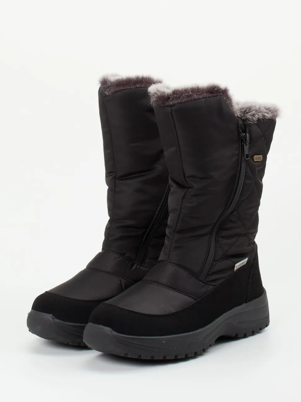 Lackner – Thermoboots aus Nylon Schwarz mit Spikes