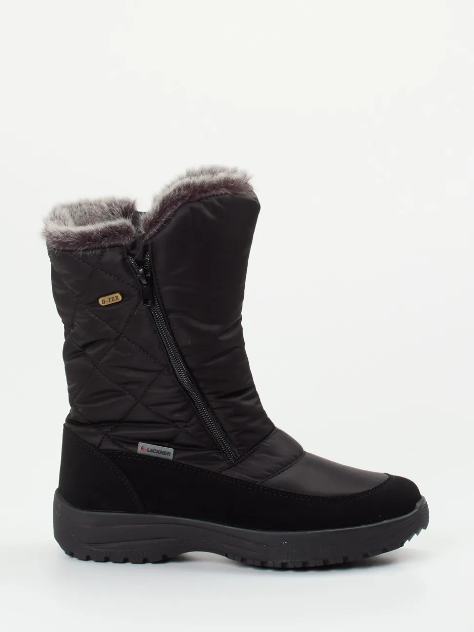 Lackner – Thermoboots aus Nylon Schwarz mit Spikes