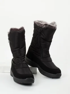 Lackner – Thermoboots aus Nylon Schwarz mit Spikes