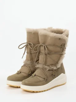 Lackner – Winterboots aus Veloursleder sandfarben