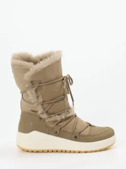 Lackner – Winterboots aus Veloursleder sandfarben