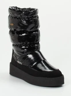 Lackner – Winterstiefel aus Nylon schwarz glänzend