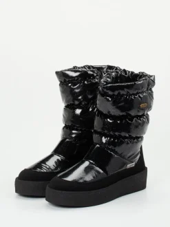Lackner – Winterstiefel aus Nylon schwarz glänzend