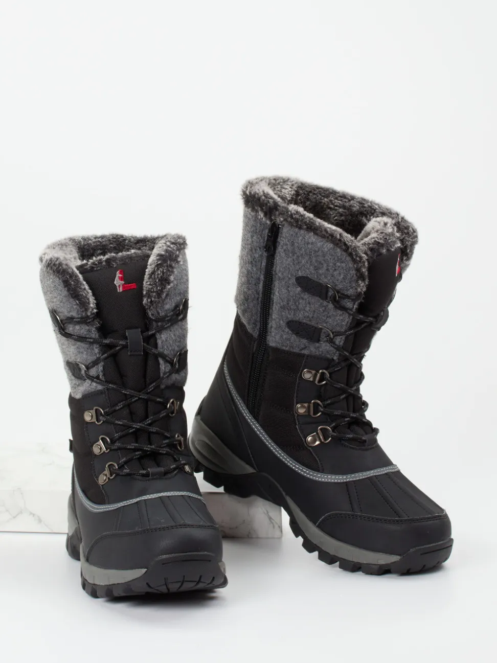 Lackner – Winterstiefel aus Synthetik in Schwarz