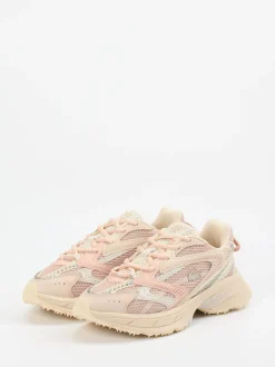 Lacoste – Chunky Sneaker aus Textil in Rosa