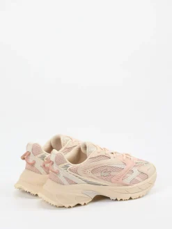 Lacoste – Chunky Sneaker aus Textil in Rosa