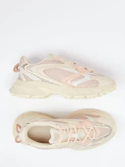Lacoste – Chunky Sneaker aus Textil in Rosa