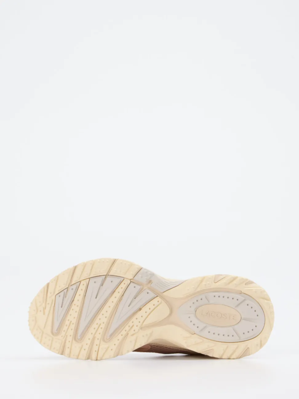 Lacoste – Chunky Sneaker aus Textil in Rosa