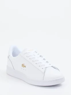 Lacoste – Low-Top Sneaker aus Glattleder weiß