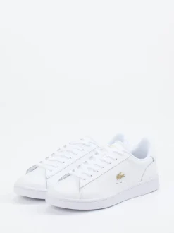 Lacoste – Low-Top Sneaker aus Glattleder weiß