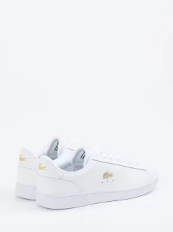 Lacoste – Low-Top Sneaker aus Glattleder weiß