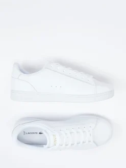 Lacoste – Low-Top Sneaker aus Glattleder weiß