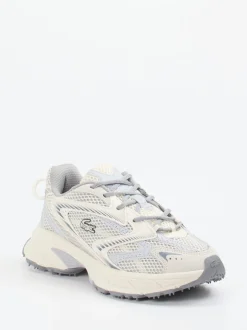 Lacoste – Sneaker aus Textil in Offwhite