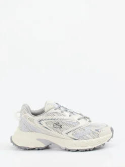 Lacoste – Sneaker aus Textil in Offwhite