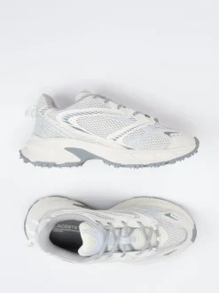 Lacoste – Sneaker aus Textil in Offwhite