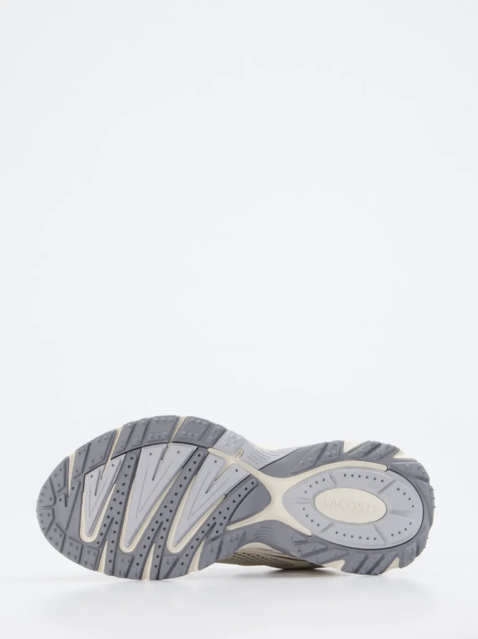 Lacoste – Sneaker aus Textil in Offwhite