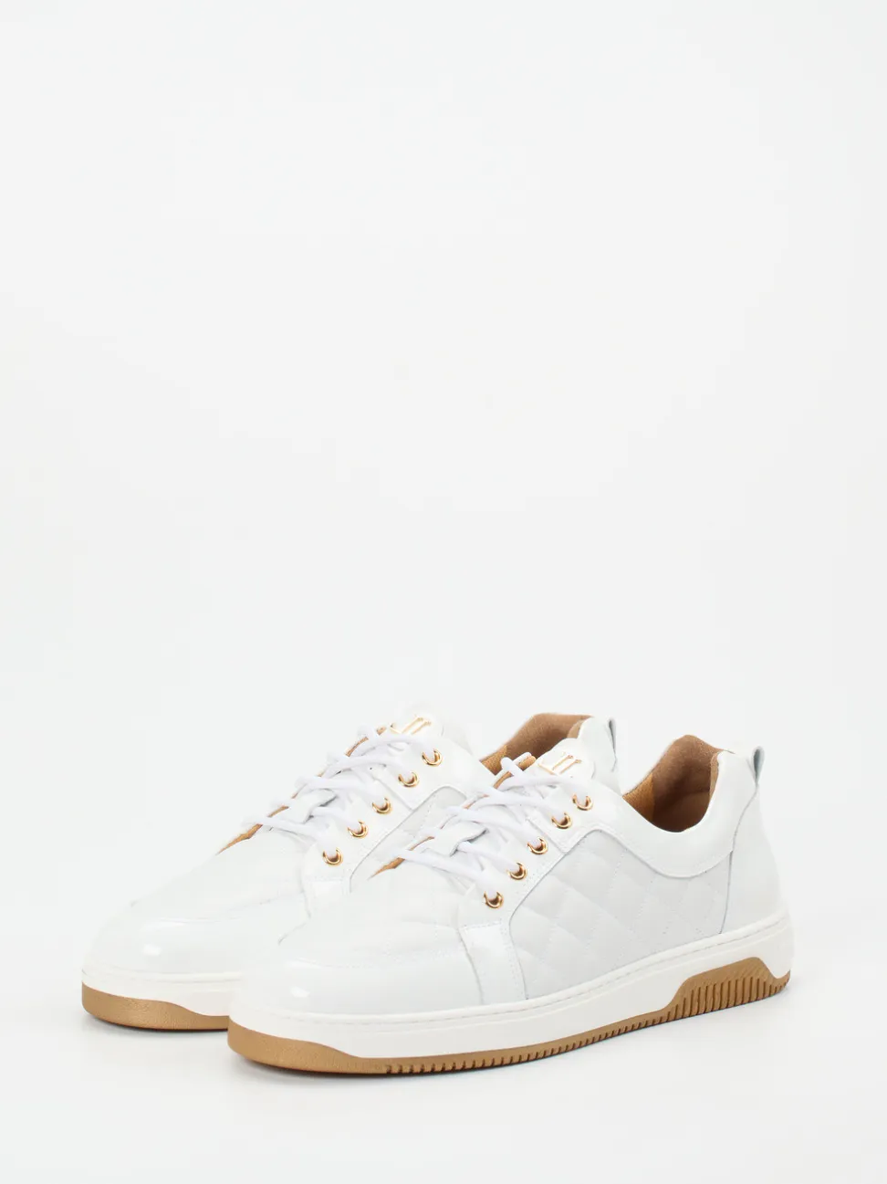 Leandro Lopes – Sneaker aus Kalbleder in Weiß