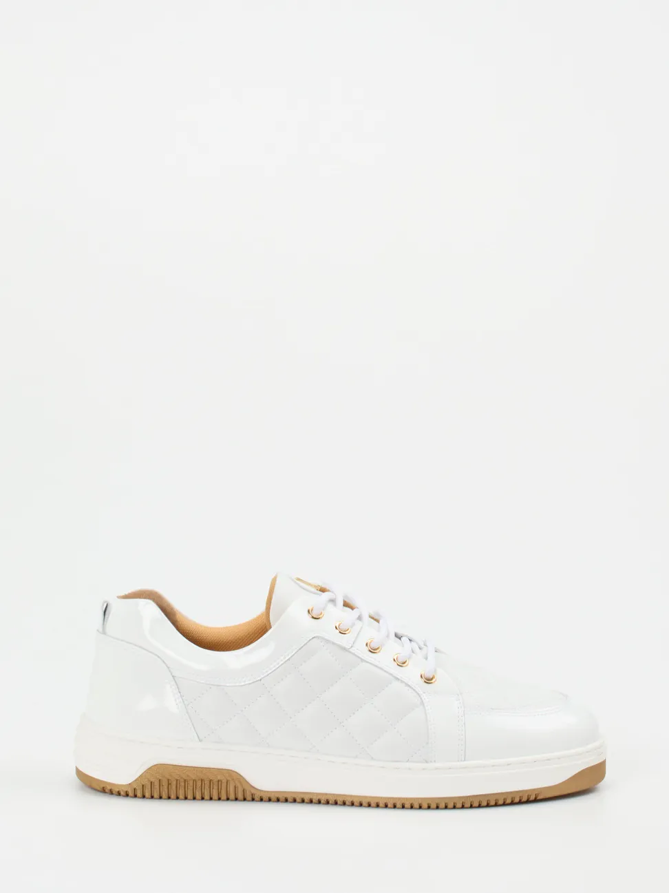 Leandro Lopes – Sneaker aus Kalbleder in Weiß