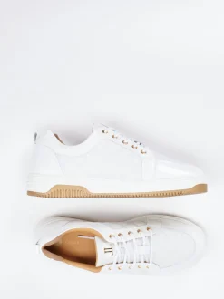 Leandro Lopes – Sneaker aus Kalbleder in Weiß