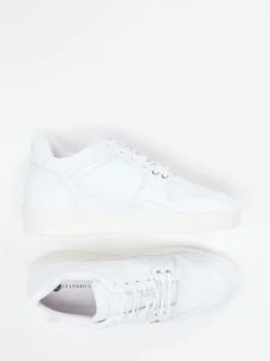 Leandro Lopes – Sneaker aus Kalbleder in Offwhite