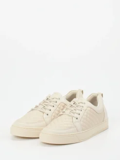 Leandro Lopes – Sneaker aus Kalbleder in Cremeweiß