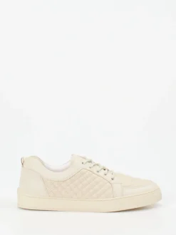 Leandro Lopes – Sneaker aus Kalbleder in Cremeweiß
