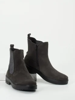 Legero – Chelsea Boots aus Veloursleder Anthrazit