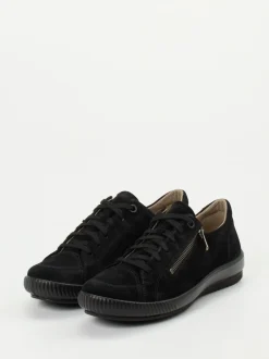 Legero – Komfort-Sneaker aus Veloursleder schwarz