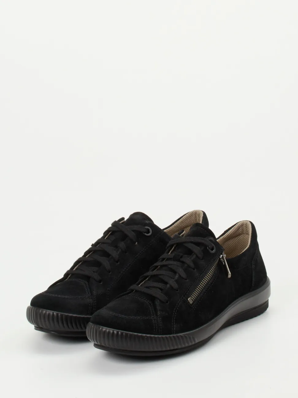 Legero – Komfort-Sneaker aus Veloursleder schwarz