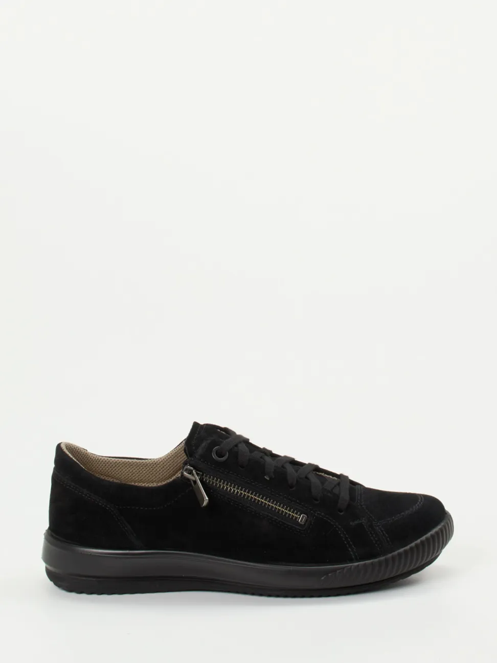 Legero – Komfort-Sneaker aus Veloursleder schwarz