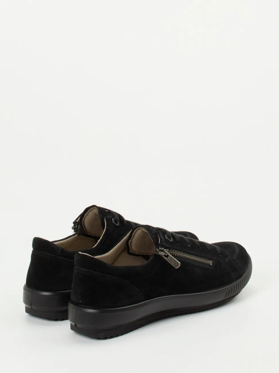 Legero – Komfort-Sneaker aus Veloursleder schwarz