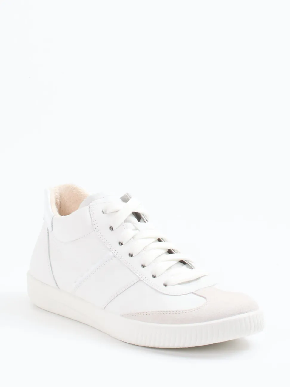 Legero – Mid-Top Sneaker aus Lammleder weiß