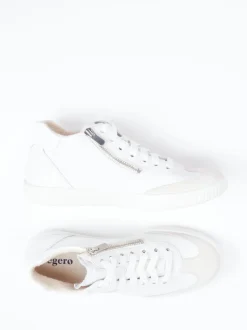 Legero – Mid-Top Sneaker aus Lammleder weiß