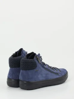 Legero – Schnürboots aus Veloursleder Dunkelblau
