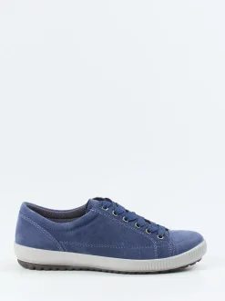 Legero – Schnürsneaker aus Veloursleder jeansblau