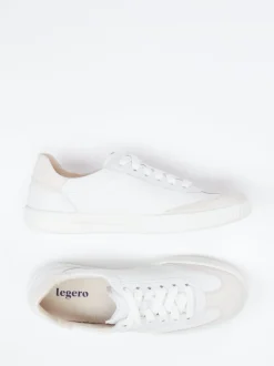 Legero – Sneaker aus Lammleder in Offwhite