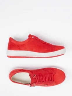 Legero – Sneaker aus Veloursleder in Signalrot