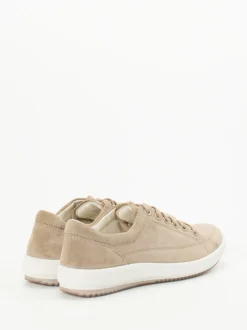 Legero – Sneaker aus Veloursleder in Sandbeige