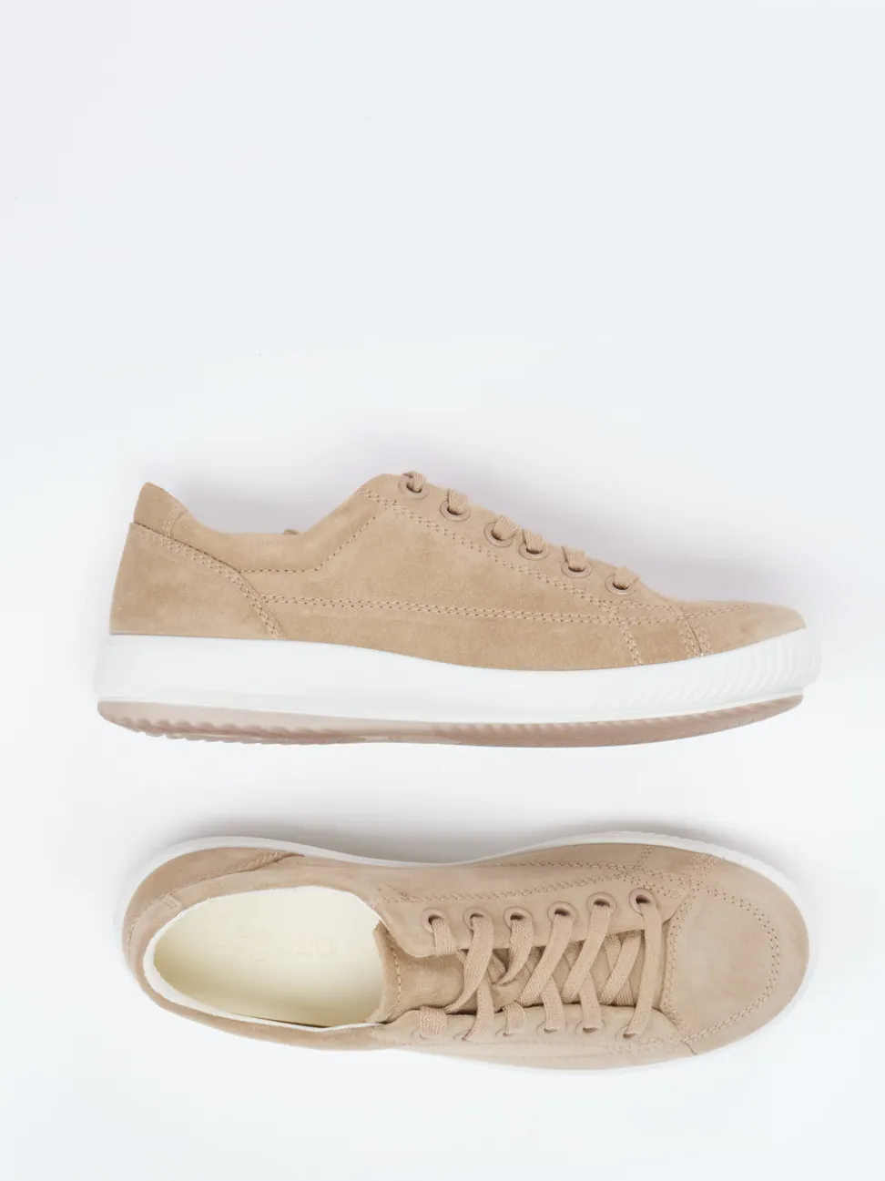 Legero – Sneaker aus Veloursleder in Sandbeige