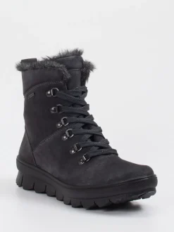 Legero – Stiefelette aus Veloursleder anthrazit