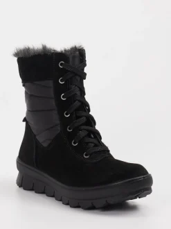 Legero – Winterboots aus Leder und Nylon Schwarz